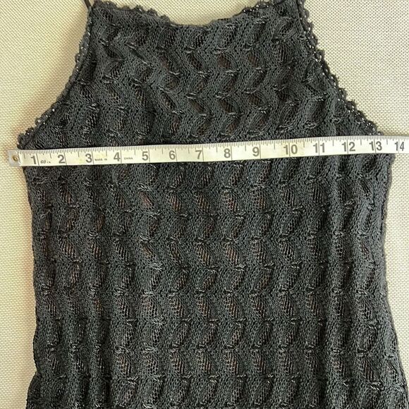 Parallel Dresses Spaghetti Vintage Strap Black Knit Lined Dress Sz 8 (519) - Picture 10 of 12
